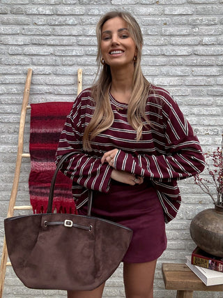 Suède Chic Skort / Burgundy