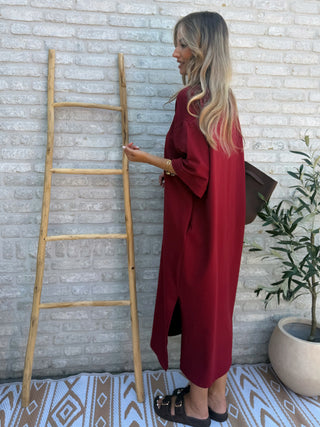 Essential T-Shirt Dress / Bordeaux