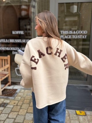 Teacher Sweater / Beige-Choco