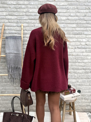 Soft Berry Knit / Burgundy