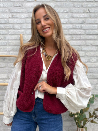 Sheer Detailed Blouse / Beige