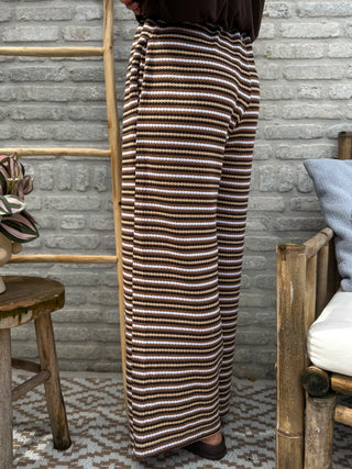Everyday Stripe Pants / Brown
