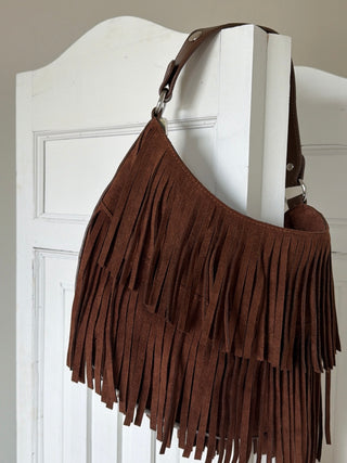 Boho Fringe Bag / Brown