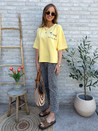 Je T'aime Paris Tee / Yellow
