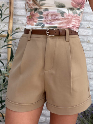Tailored Belt Short / Camel