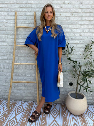 Essential T-Shirt Dress / Cobalt Blue