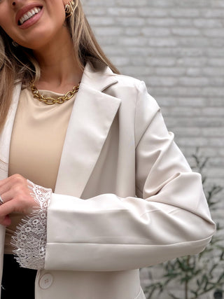Soft Lace Blazer / Beige