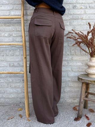 Loose Cargo Pants / Brown