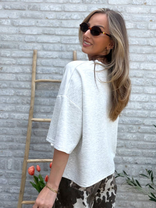 Soft Cloud Oversized Tee / Grey