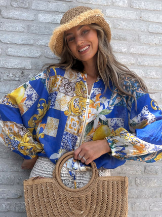 Azure Sommer Bomber / Blue-Yellow