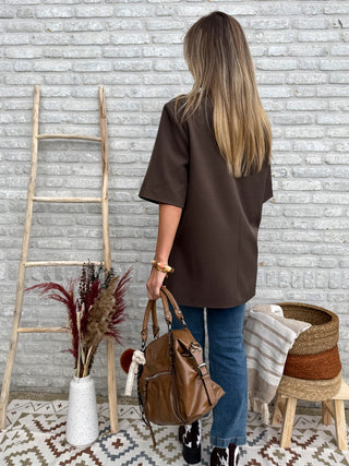 Oversized Chic Blazer / Dark Brown