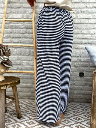 Everyday Stripe Pants / Marine Blue
