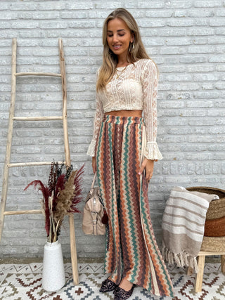 Crochet Lace Top / Cream