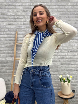 Essential Longsleeve Top / Soft Yellow