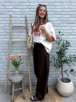 Wide Balloon Leg / Brown