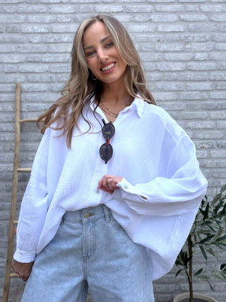 Soft Cotton Blouse / White