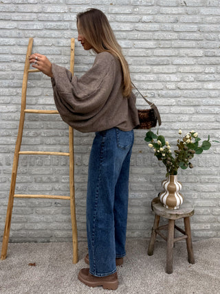 Balloon Sleeve Knit / Taupe