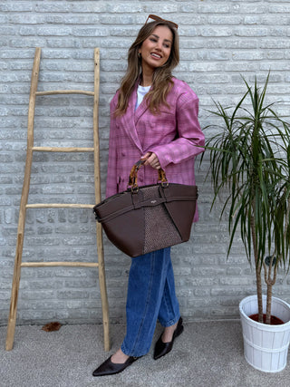 Oversized Statement Blazer / Rose