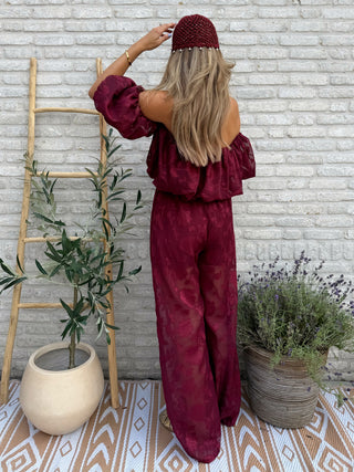 Wild Bloom Two-Piece / Bordeaux