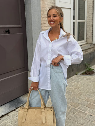Teacher Oversized Shirt / White