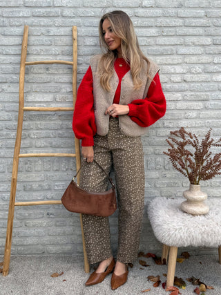 Soft Balloon Knit / Red