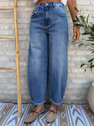 Barrel Fit Jeans / Blue