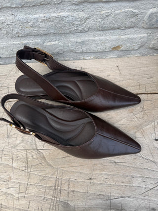 Slingback Flats / Brown
