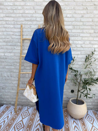 Essential T-Shirt Dress / Cobalt Blue