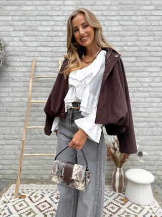 Romantic Ruffle Blouse / White