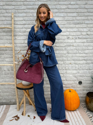 Sheer Turtleneck / Burgundy