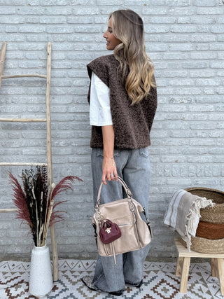 Cozy Street Vest / Brown
