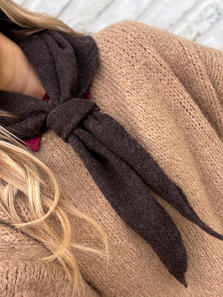 Cosy Scarf Knit / Brown