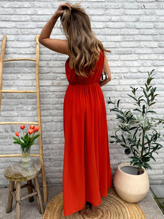 Elegant Flow Dress / Terracotta