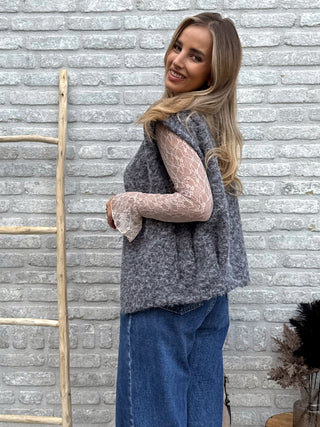 Cozy Street Vest / Grey