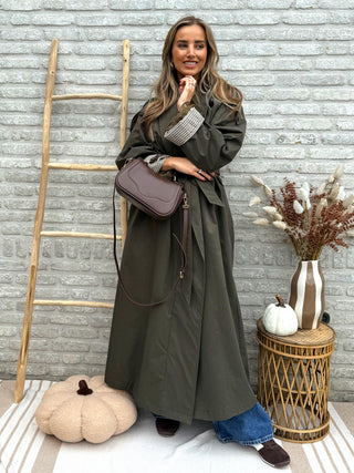 Oversized Belted Trench Coat / Khaki