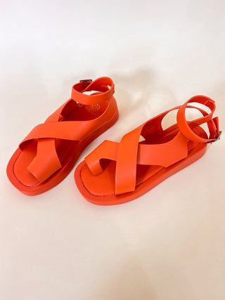 Platform Sandals / Orange