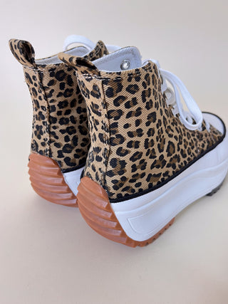 High Sole Sneakers / Leopard Print