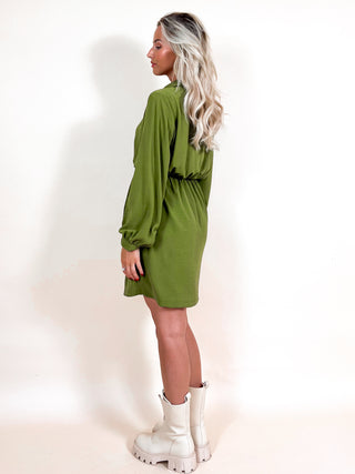 Classic Wrap Dress / Green