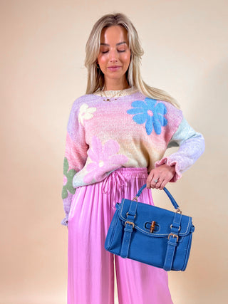 Pastel Floral Sweater / Multi