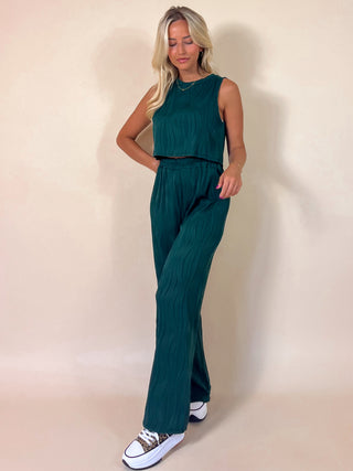 PRE-ORDER Trousers and Top Set / Dark Green