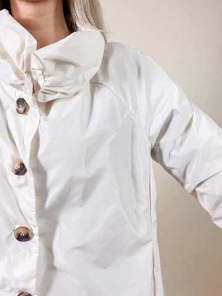 Short Parka Jacket / White