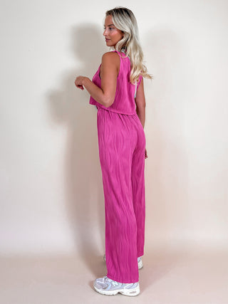 Trousers and Top Set / Fuchsia