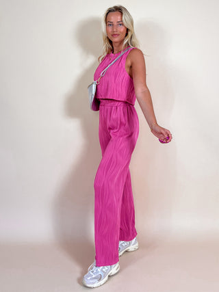 Trousers and Top Set / Fuchsia