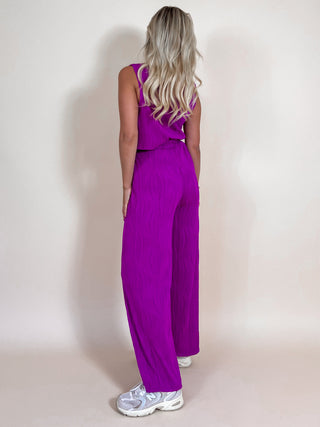 Trousers and Top Set / Purple