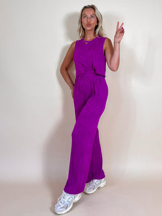 Trousers and Top Set / Purple