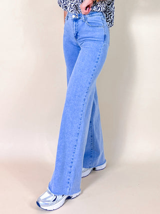 Wide High Jeans / Jeans Blue
