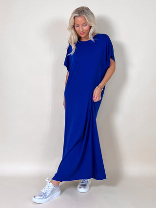 Casual Maxi Dress / Cobalt Blauw