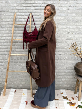 Pleated Wide Pants / Grey