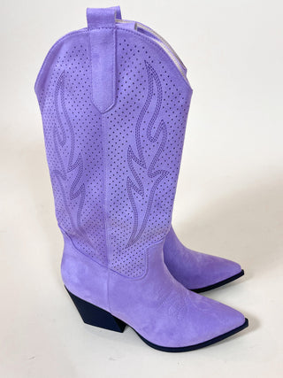 Patterned Boots / Lila